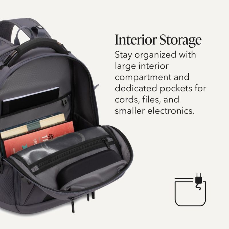 Mochila SwissGear de 16" para portátil compatible con TSA color carbón
