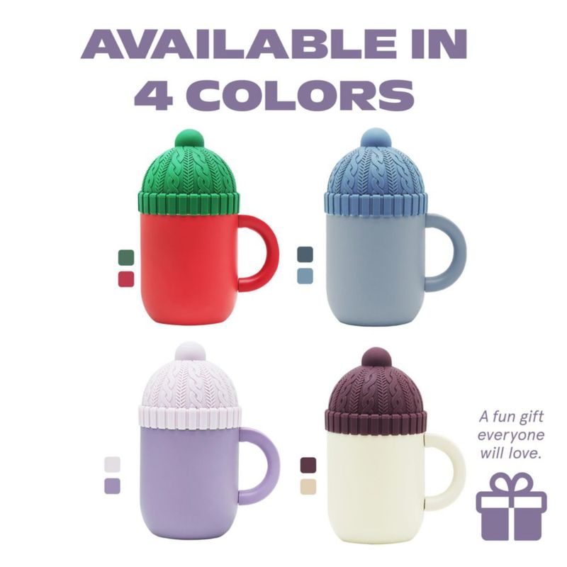 Taza Asobu 350 ml Púrpura con Recubrimiento Cerámico