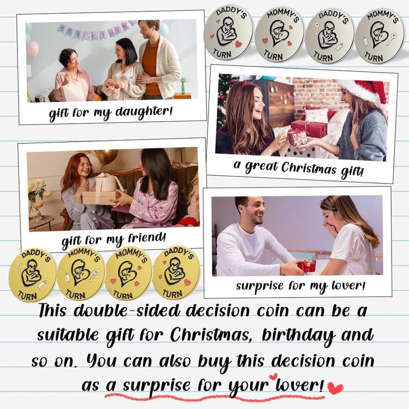 Moneda de Decisión Vichona – Regalo Turno de Mamá / Papá
