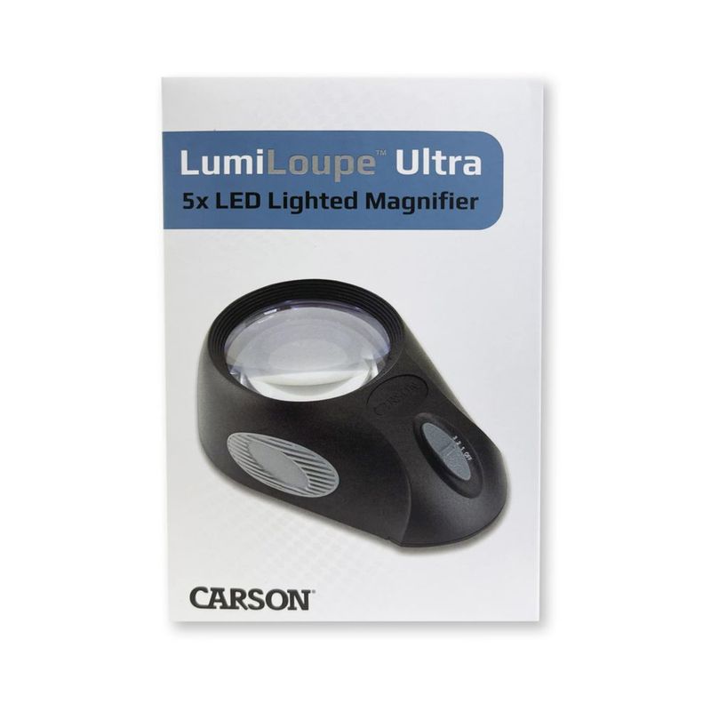 Lupa Carson LL-88 5x LED con 3 niveles de brillo