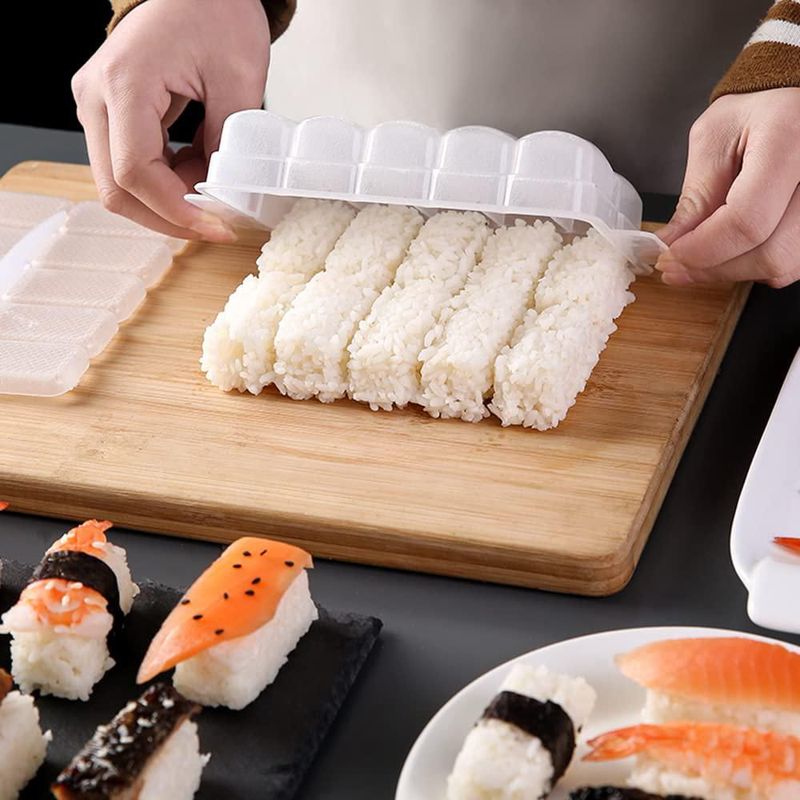 Molde de Sushi AYCCNH 10‑en‑1 para Bolas de Arroz Rectangulares