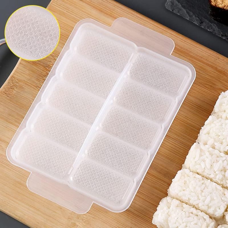 Molde de Sushi AYCCNH 10‑en‑1 para Bolas de Arroz Rectangulares
