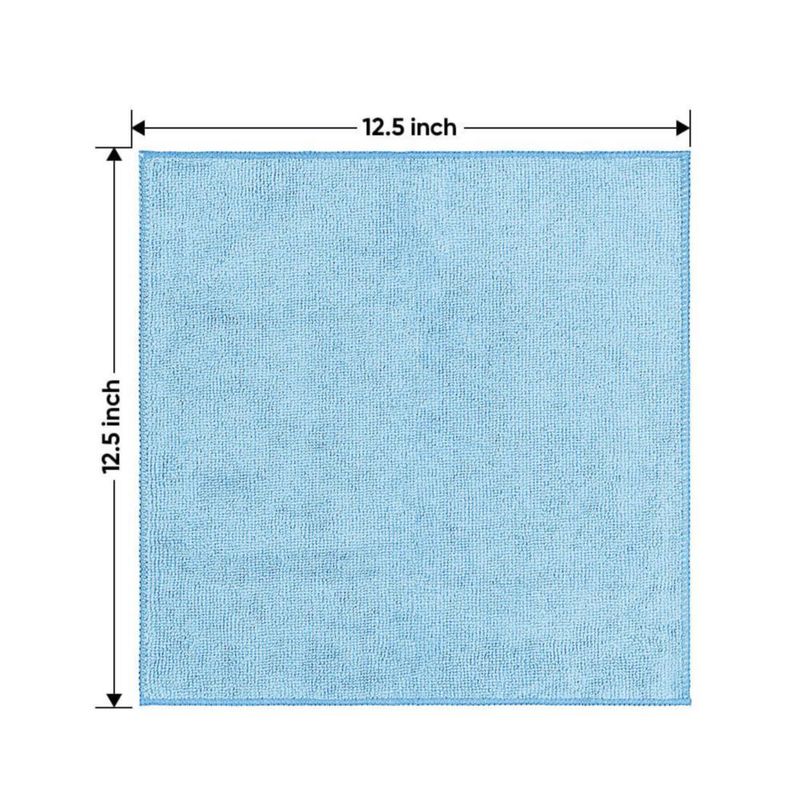 Toalla HOMEXCEL Azul Microfibra 32 × 32 cm Pack de 6