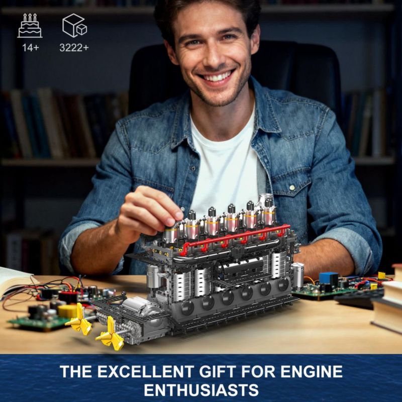 Bloques de Construcción Mould King 10209 - Kit de Motor de Portaaviones de 3222 Piezas