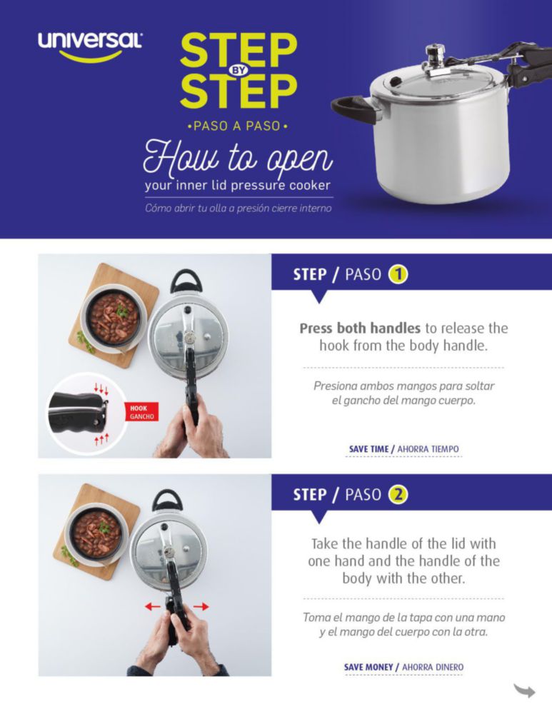 Olla a presión universal de 10 L de aluminio para cocina