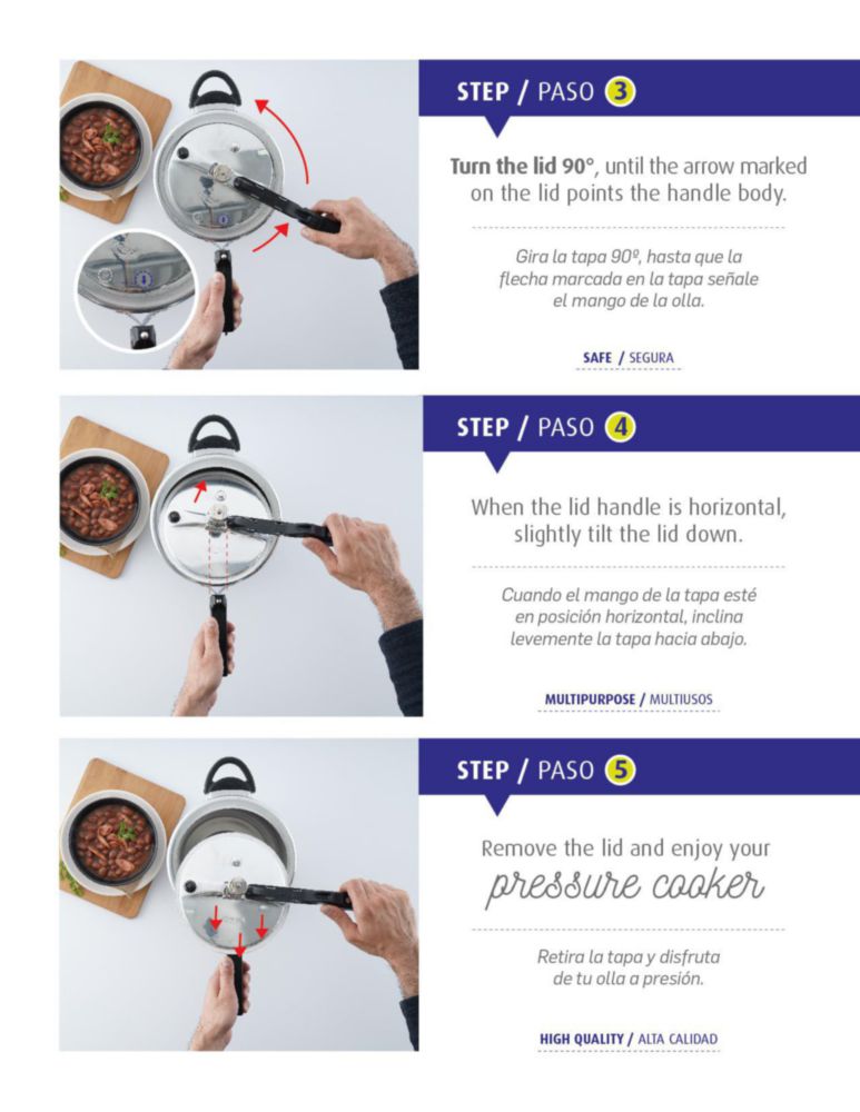 Olla a presión universal de 10 L de aluminio para cocina