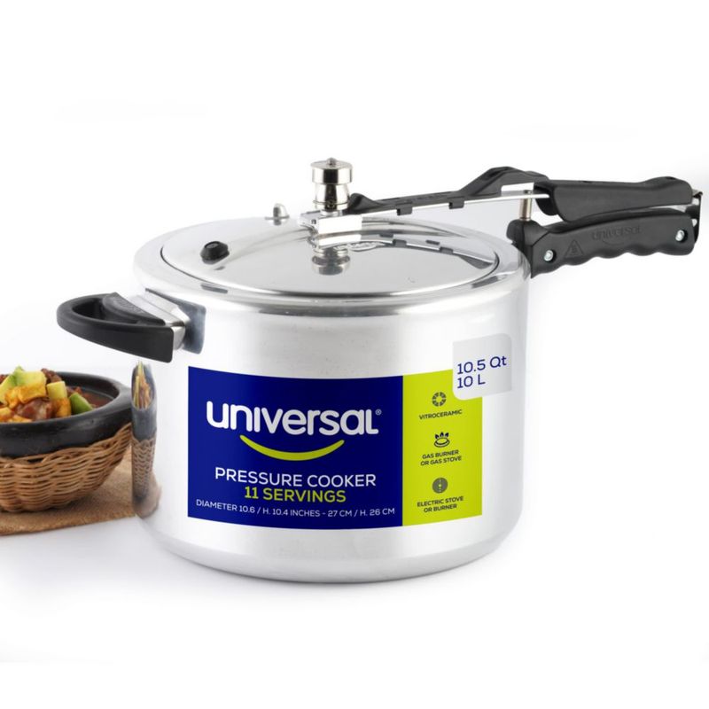 Olla a presión universal de 10 L de aluminio para cocina