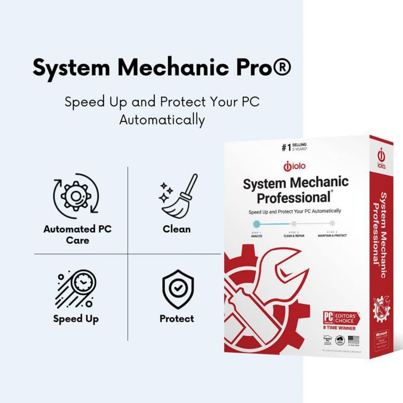 Software iolo System Mechanic Pro – Licencia para Windows
