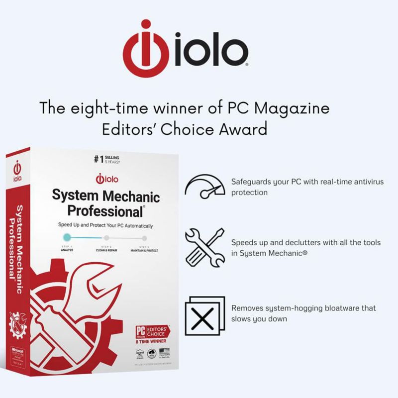 Software iolo System Mechanic Pro – Licencia para Windows