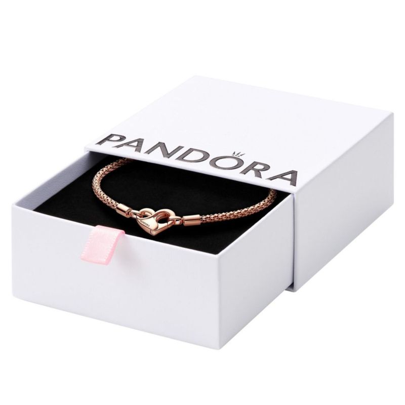 Pulsera PANDORA Moments cadena tachonada de 16 cm