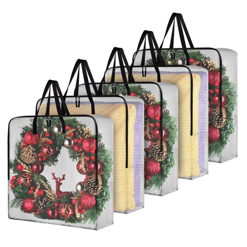 Bolsa de Almacenamiento Handy Laundry 64 cm Pack de 5 Transparente con Cremallera