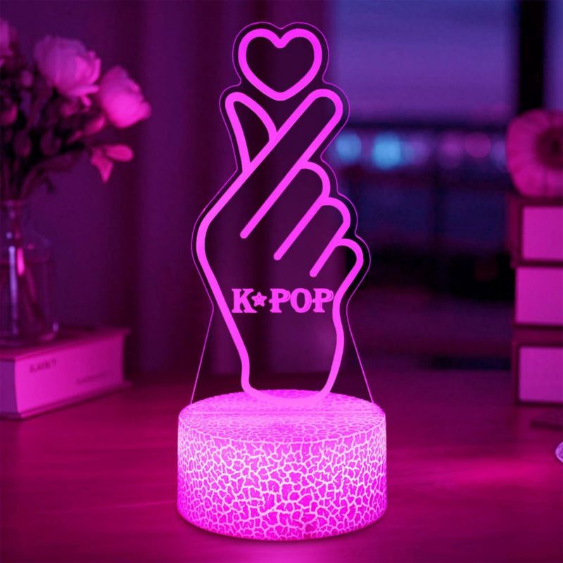 Lámpara nocturna Theook K‑Pop 16 colores con control remoto