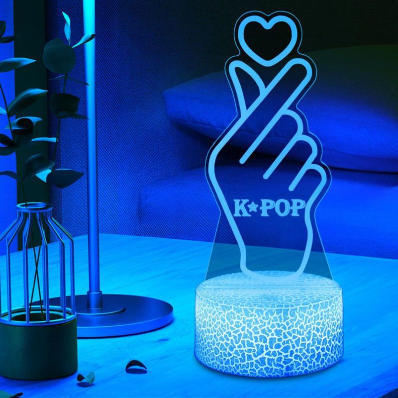 Lámpara nocturna Theook K‑Pop 16 colores con control remoto