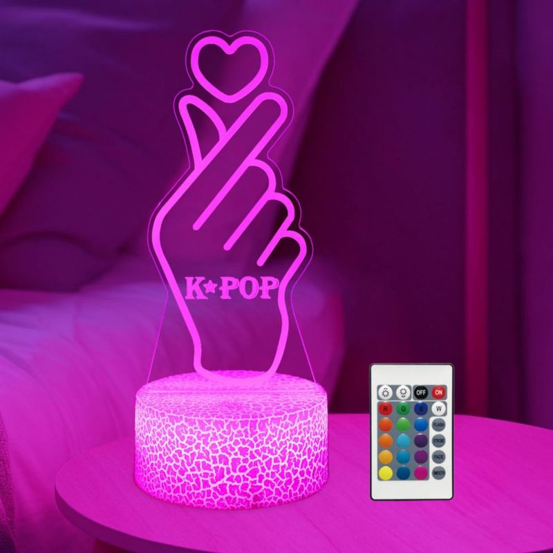 Lámpara nocturna Theook K‑Pop 16 colores con control remoto