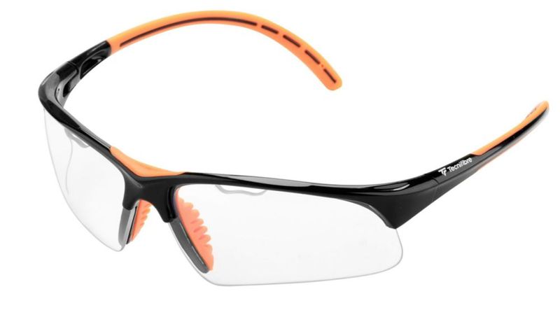 Gafas de Squash Tecnifibre Negro/Naranja certificadas por la WSF