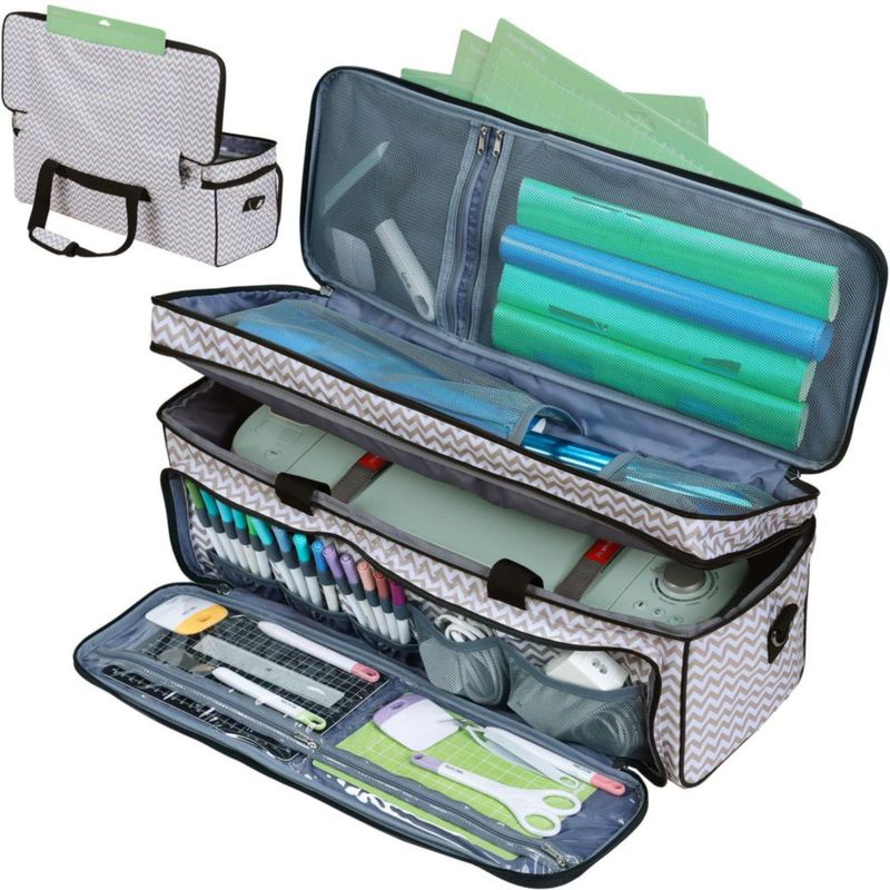 Estuche de Transporte HOMEST para Cricut y Herramientas de Doble Capa