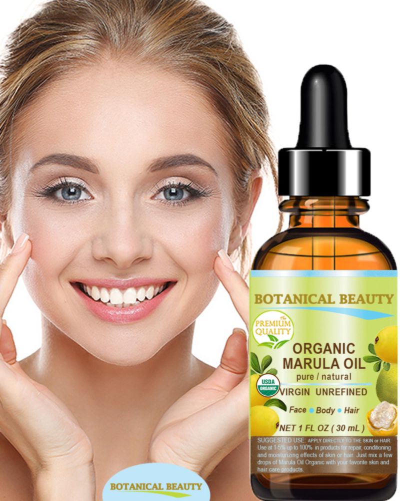 Aceite de Marula Botanical Beauty 60 ml Orgánico para rostro y cabello