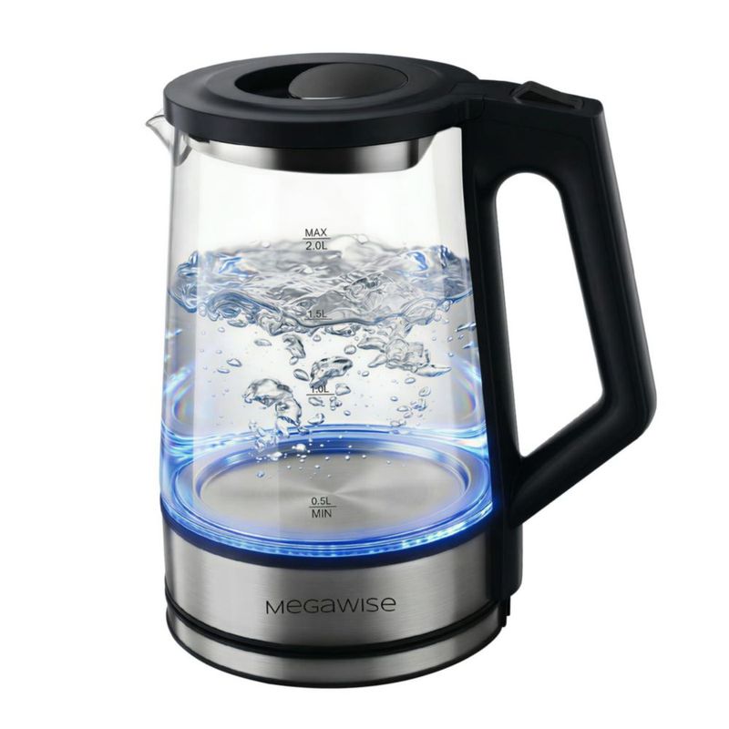 Hervidor Eléctrico MEGAWISE 2 L 1000 W con Luz LED
