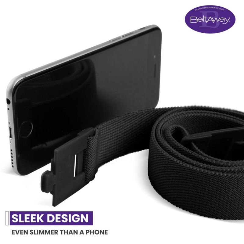 Cinturón para mujer BELTAWAY ajustable con hebilla plana elástica