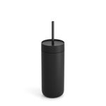 Vaso para beber Fellow 591 ml con tapa de pajilla negra
