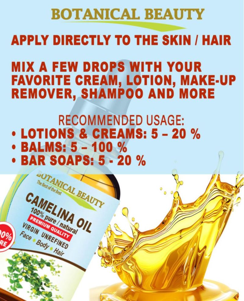 Aceite de Camelina Botanical Beauty 30 ml Virgen prensado en frío