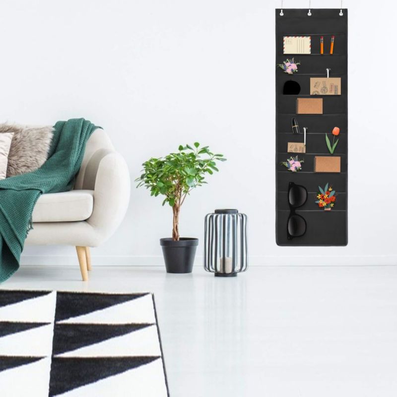 Organizador de archivos HAOHAN de 10 bolsillos tela Oxford montaje en pared