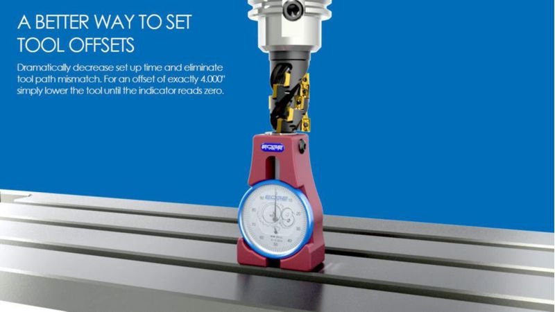 Medidor de Herramienta Edge Technology 1016 mm 22 " Dial CNC