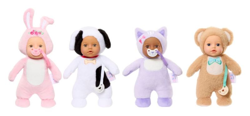 Muñeca de bebé Baby Born 18 cm Oso y Cachorro – Pack de 2