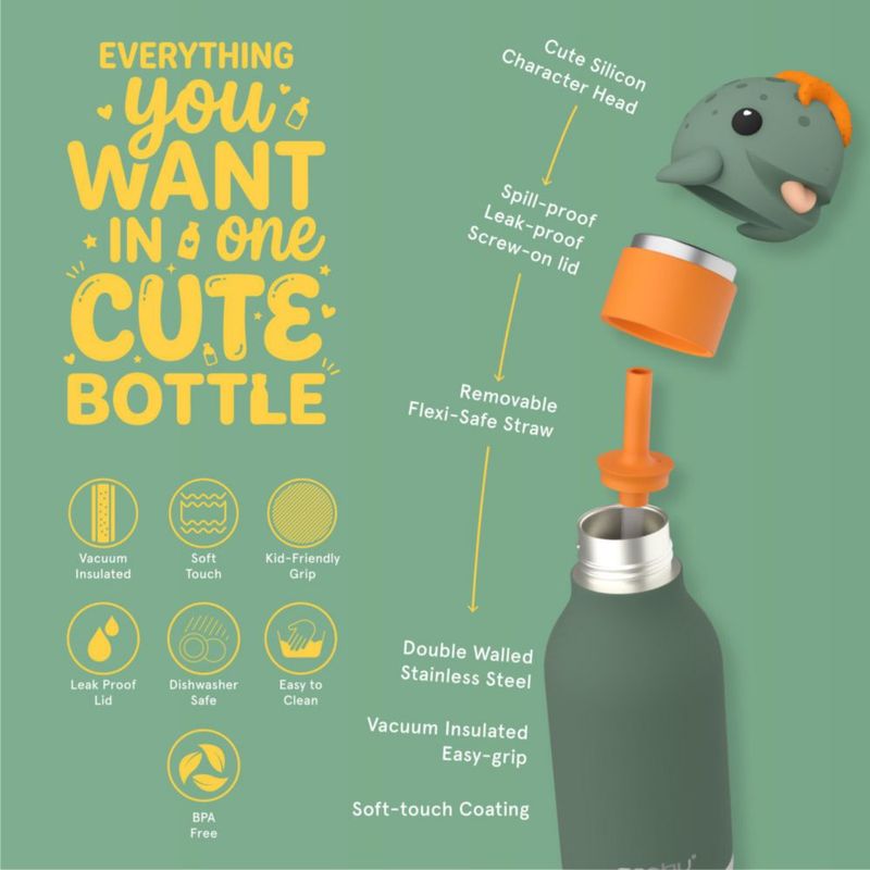 BOTELLA asobu Bestie 460 ml libre de BPA coleccionable