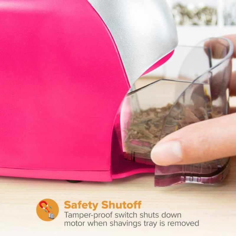 Sacapuntas eléctrico Bostitch QuietSharp rosa