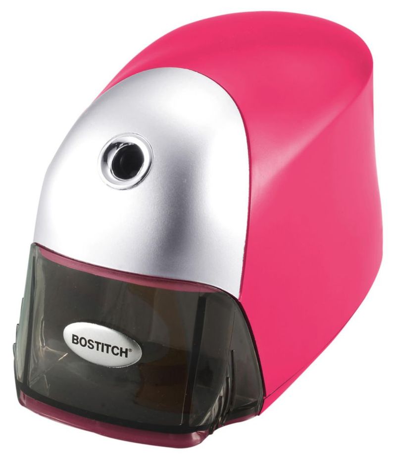 Sacapuntas eléctrico Bostitch QuietSharp rosa