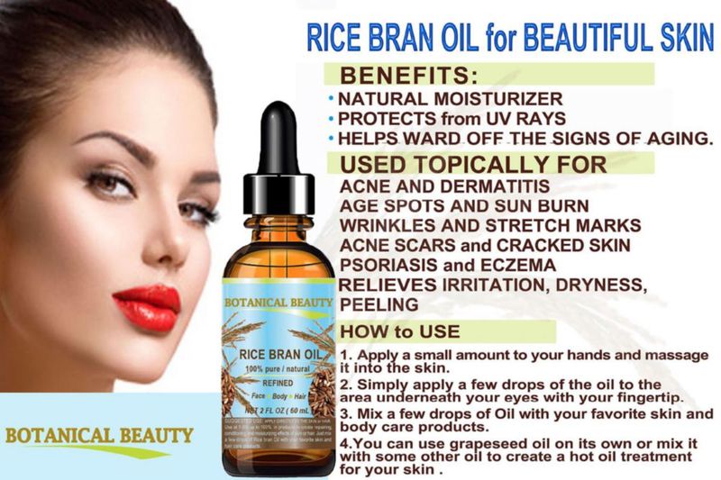 Botanical Beauty Aceite de Salvado de Arroz 120 ml Puro y Natural