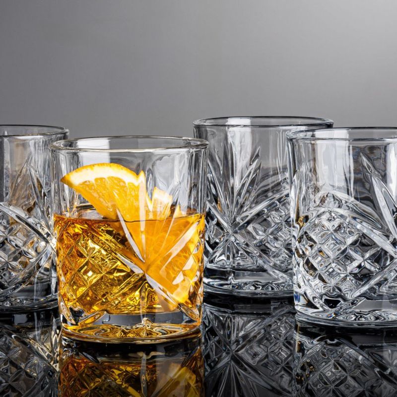 Juego de 4 vasos de cristal Godinger de 11 oz