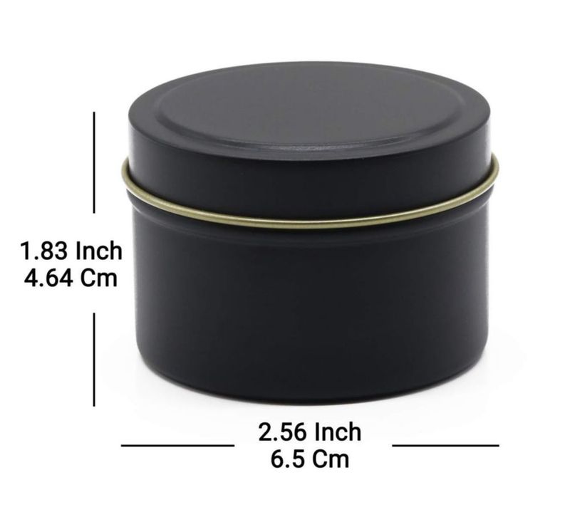 Latas para velas Aroparc 120 ml paquete de 24 hojalata negra
