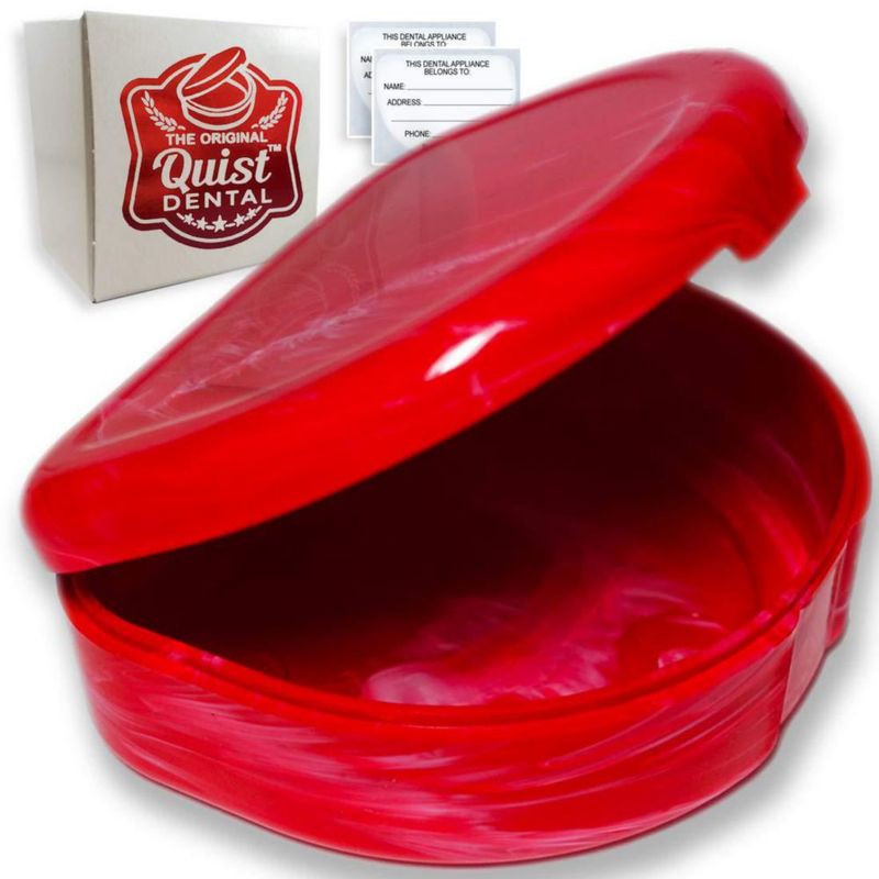 Estuche para Retenedor The Original Quist Dental 8x6x3 cm Rojo