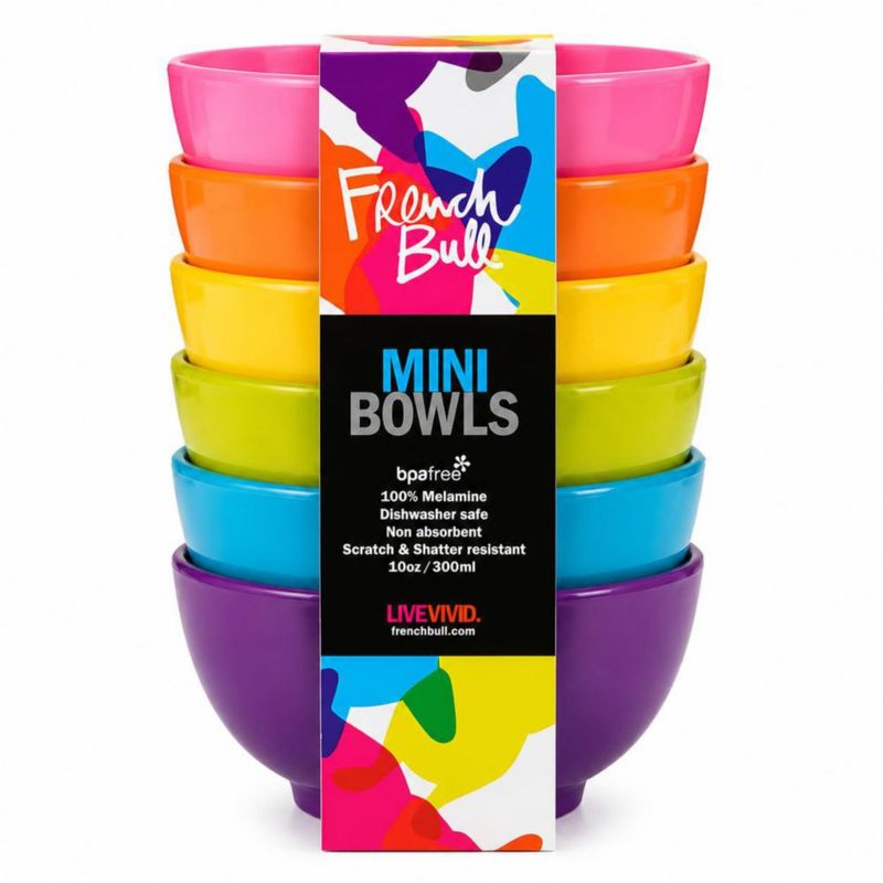 Juego de 6 tazones French Bull 630 ml multicolores
