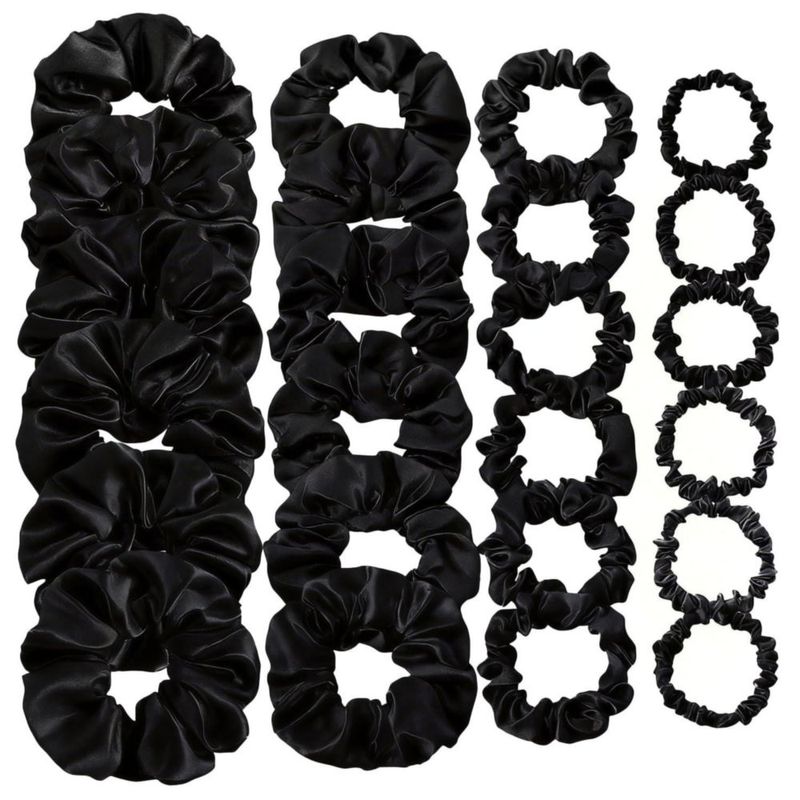 Coleteros de satén CAZYTOYZ 27 cm – Pack de 24