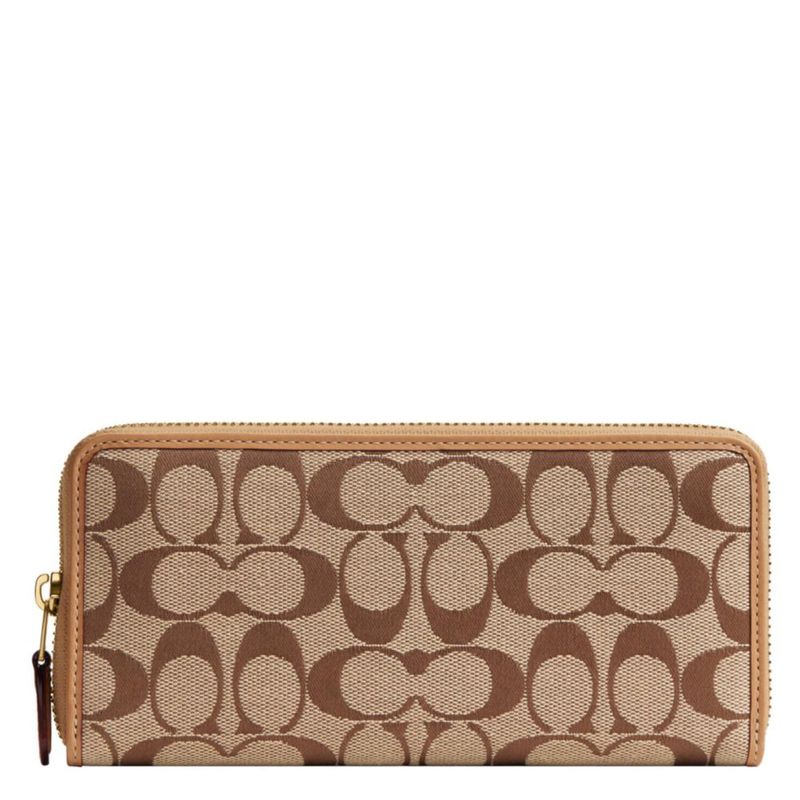 Billetera Coach Slim Accordion con Cremallera 19 cm × 9 cm × 2 cm