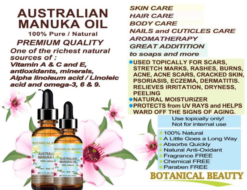 Aceite de Manuka Botanical Beauty 30 ml Natural Virgen Prensado en Frío