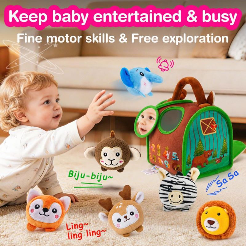 Juguetes Sensoriales NECTAR BABY – Set de 7 Animales