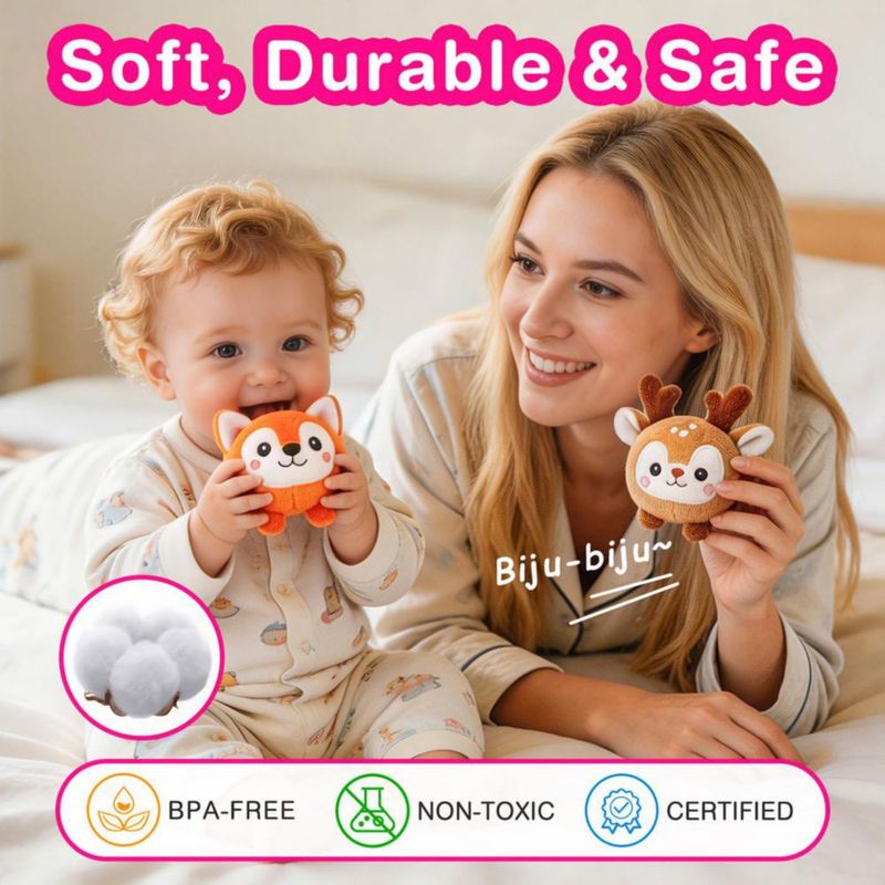 Juguetes Sensoriales NECTAR BABY – Set de 7 Animales