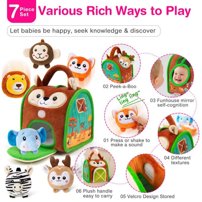 Juguetes Sensoriales NECTAR BABY – Set de 7 Animales