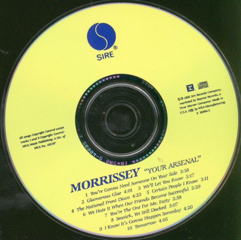 CD Warner Bros – Your Arsenal – Morrissey