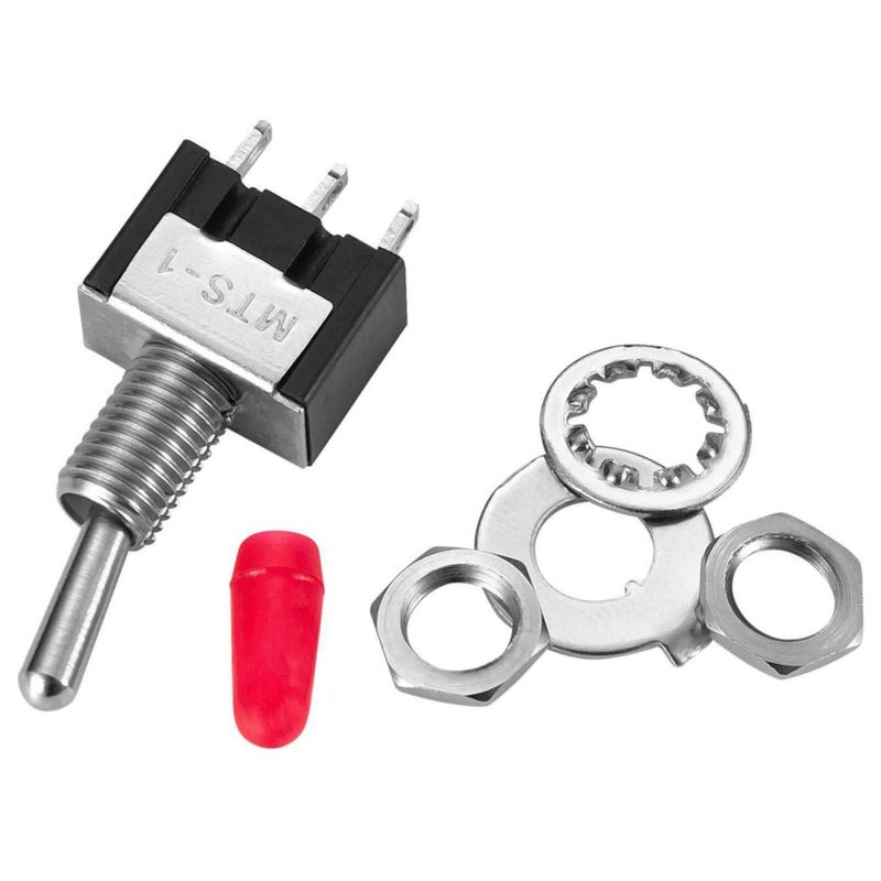 Interruptor de palanca donjon SPST 1V‑250V pre-cableado 10 uds