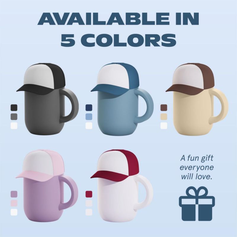 Taza para beber asobu 355 ml azul con recubrimiento cerámico