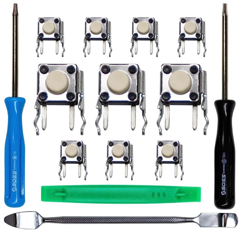 Kit de Reparación de Interruptores Táctiles SOSS GAMING Xbox One - Pack de 10