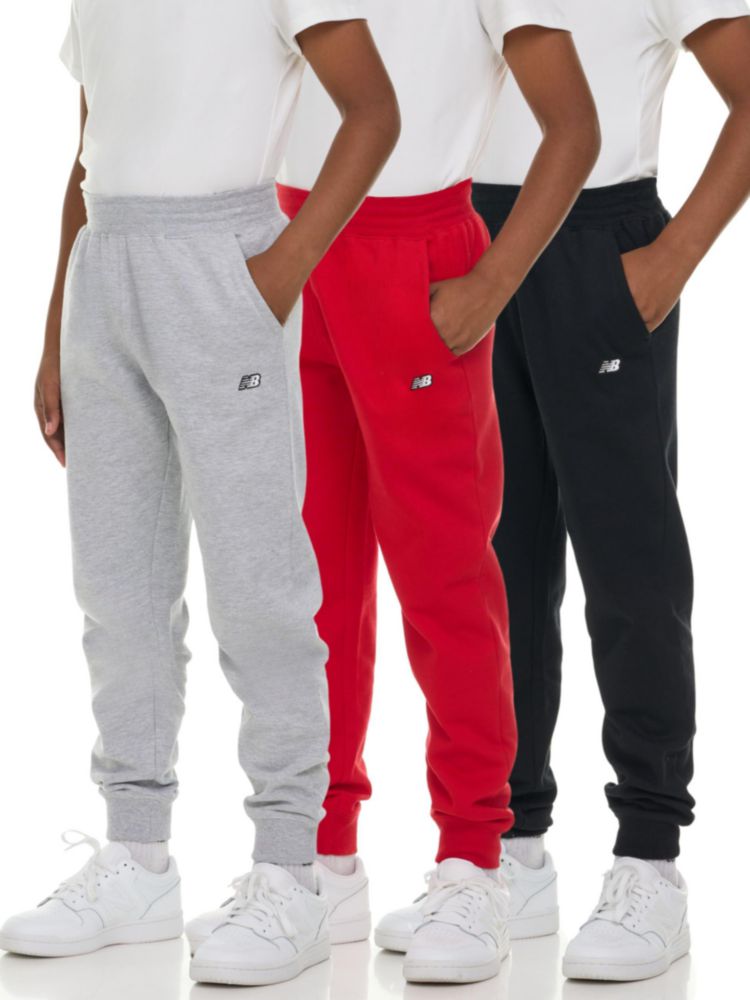 PANTALONES New Balance pack de 3 joggers de forro polar talla 4‑20