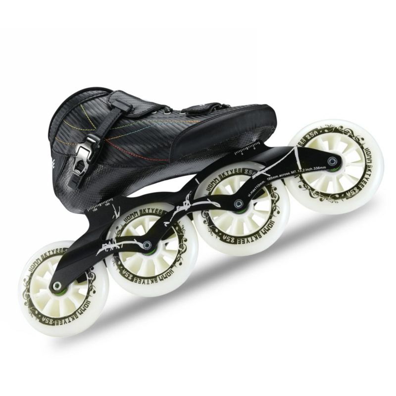 Patines en línea de velocidad CYLQ para adultos unisex color negro