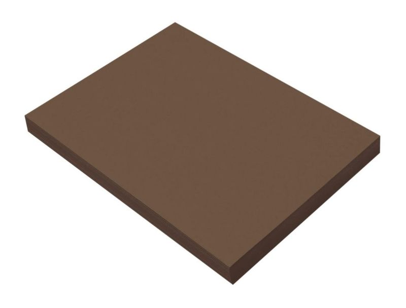 Papel de Construcción Prang 23x30 cm Marrón Oscuro 100 Hojas