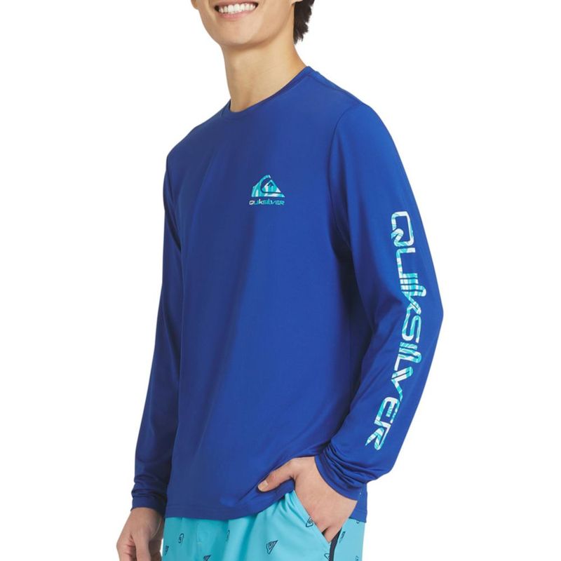 Camiseta de baño Quiksilver talla M UPF 50 manga larga azul Quartz